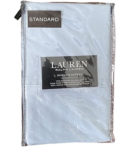 Amazon.com: Ralph Lauren Dunham Sateen Standard Pillowcases 300